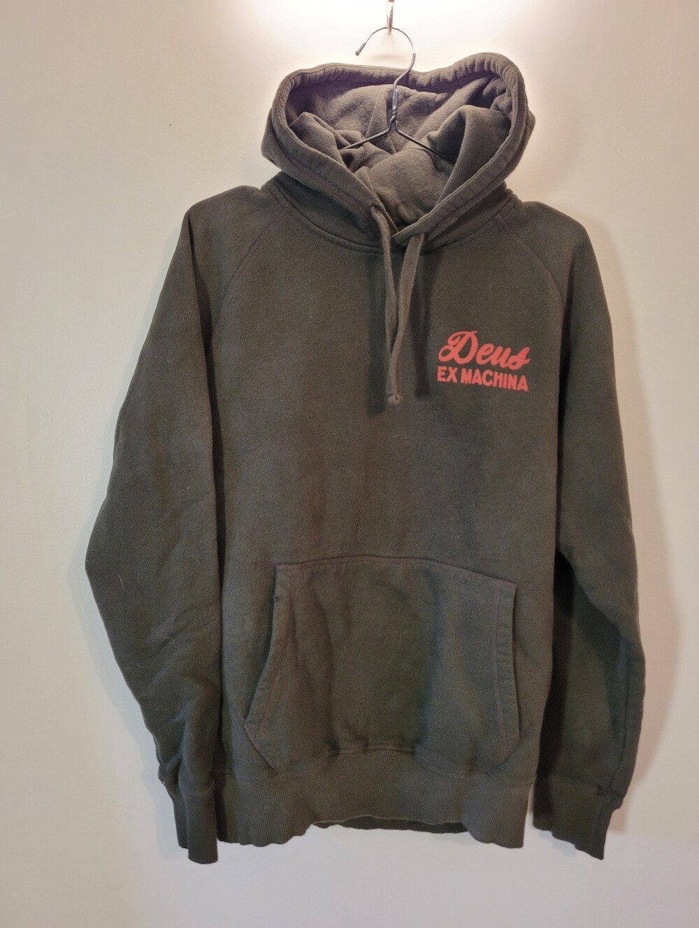 Deus Ex Machina Sunbleached Enthusiasm Beluga Green Graphic Hoodie Sweatshirt-S - Picture 3 of 13